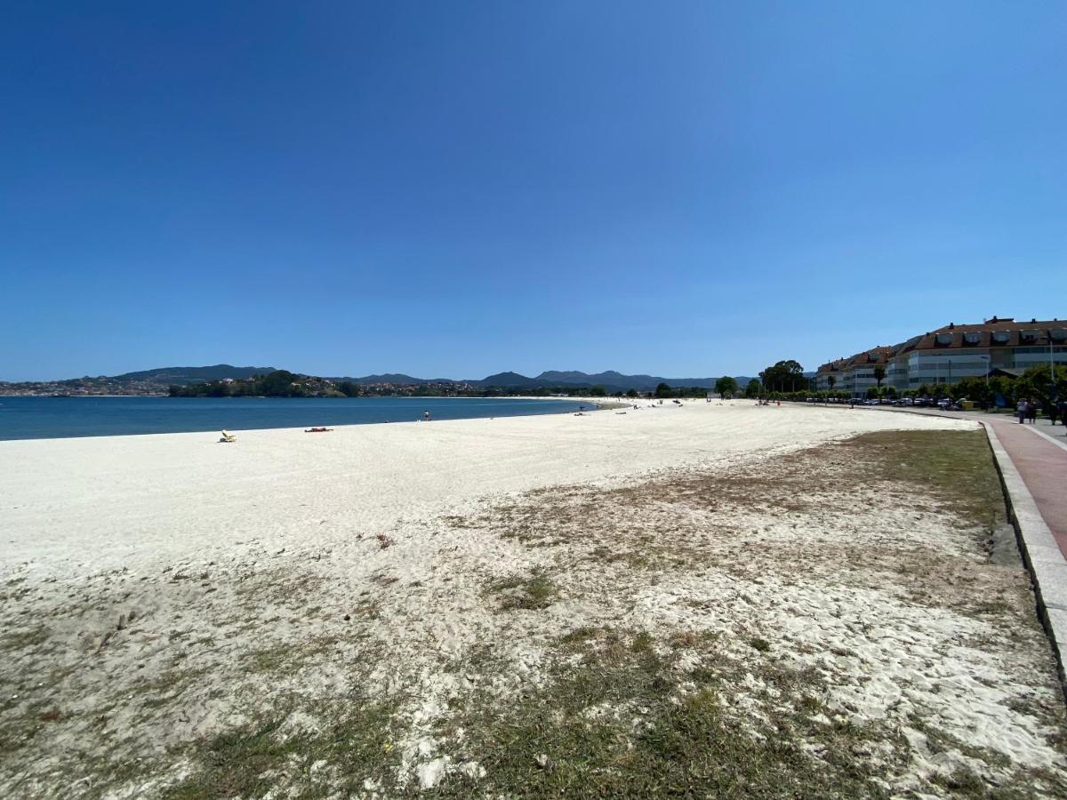 Baiona, Playa Santa Marta, Piscina Lägenhet Exteriör bild